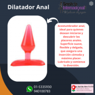 DILATADOR ANAL DE SILICONA 